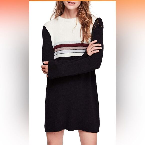NWT Free People Color Block Dress XSmall - Picture 1 of 10